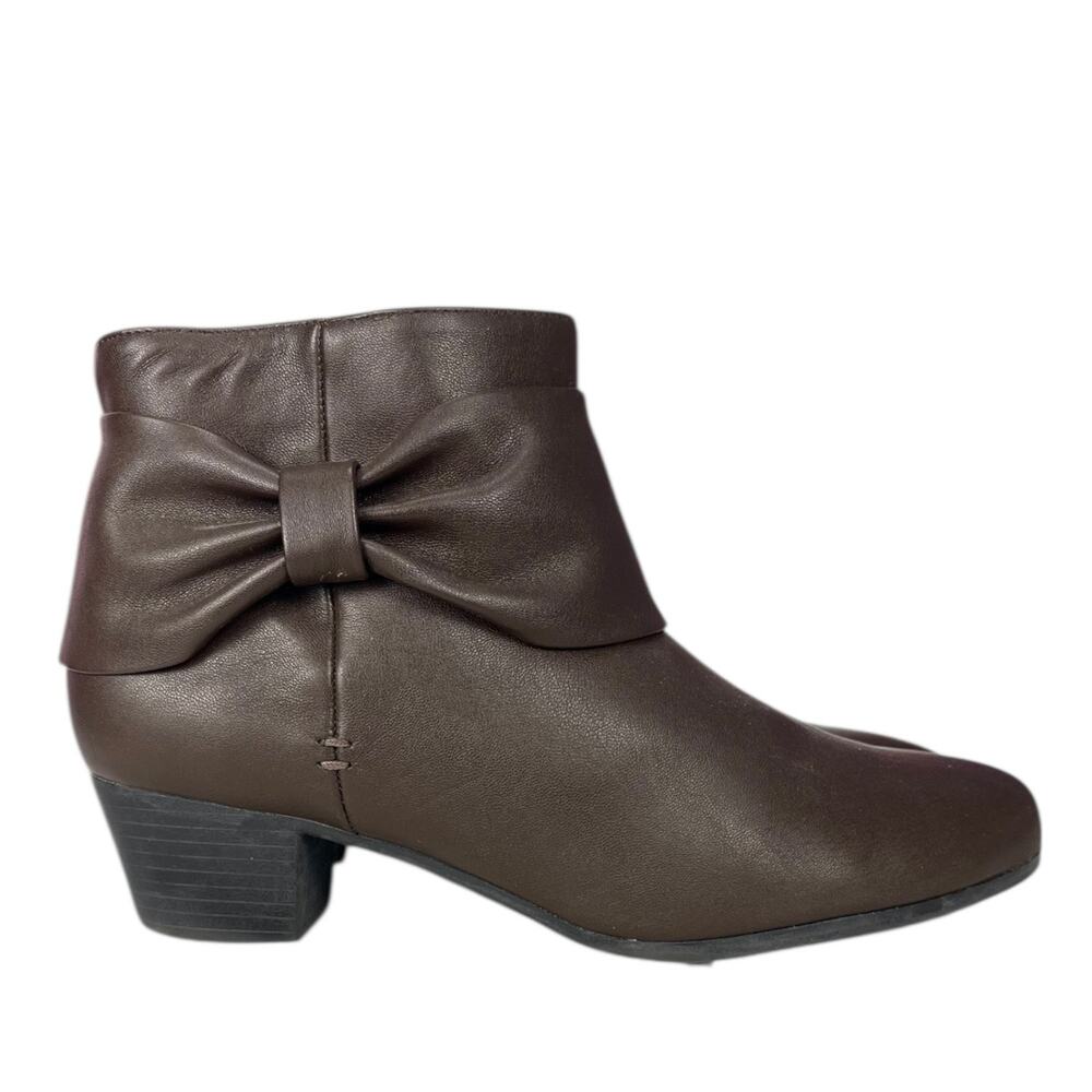 BASS Women's BETHANY BOOTIES Brown Size 7 - 2" Heel